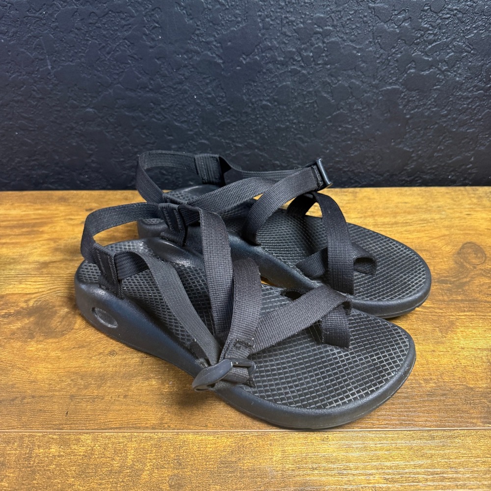 Chaco Z/2 Classic Black Polyester Webbing Sport Sandals Womens Size 10